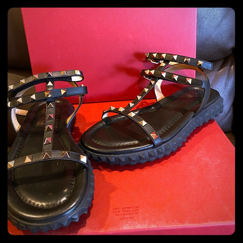 Valentino Rockstud Gladiator shoes 6.5